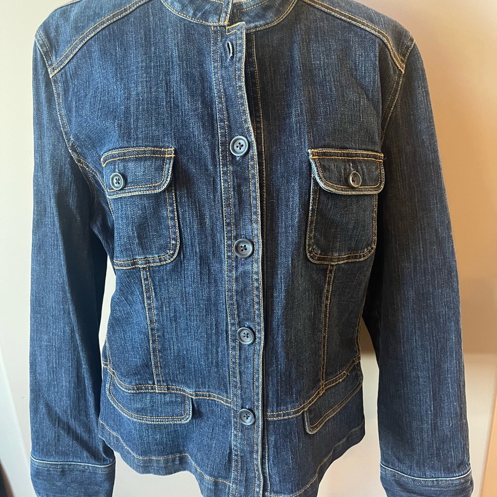 Talbots Blue Jean Jacket Classic Denim Style